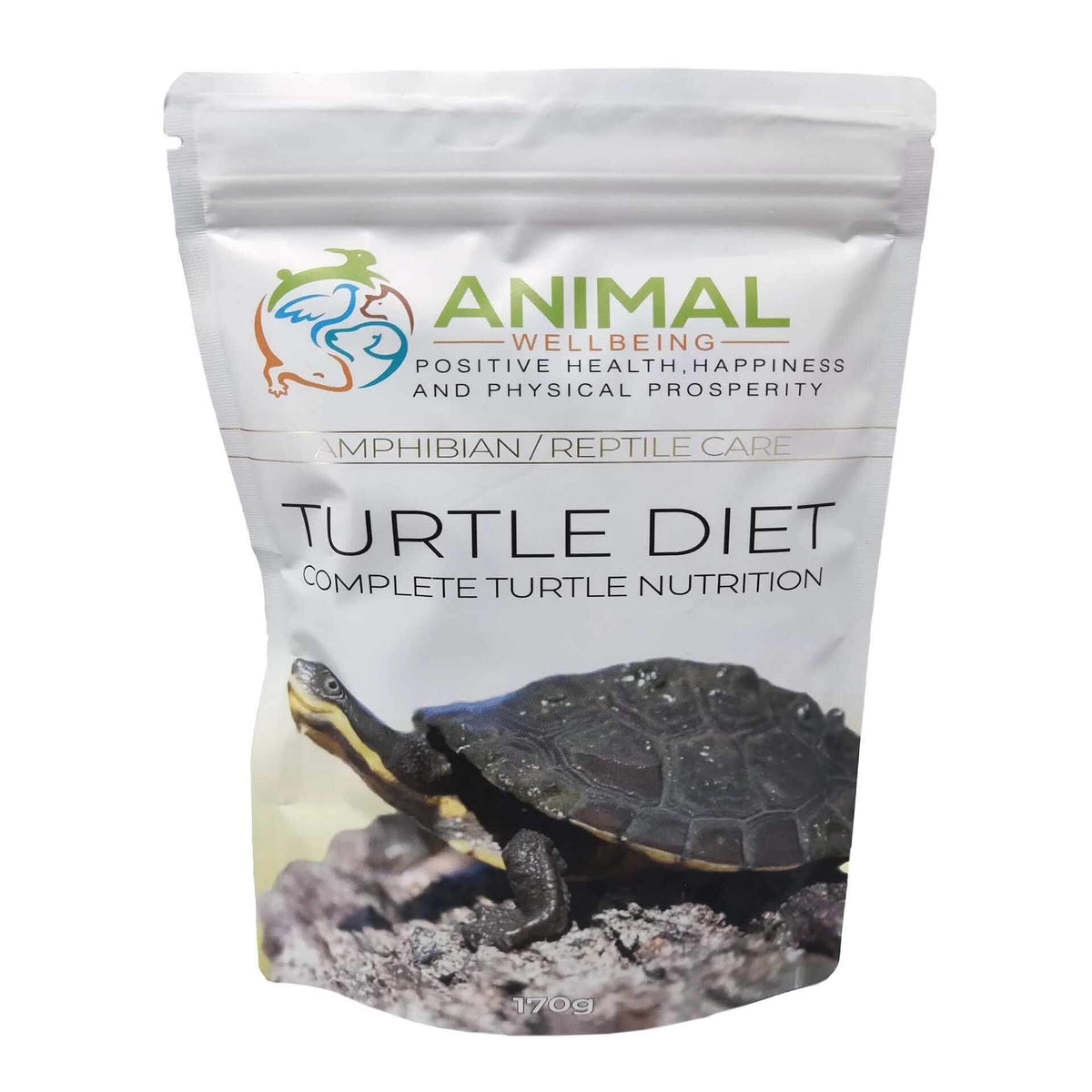 Animal Wellbeing Turtle Diet - Complete Turtle Nutrition Food Supplement 170g
