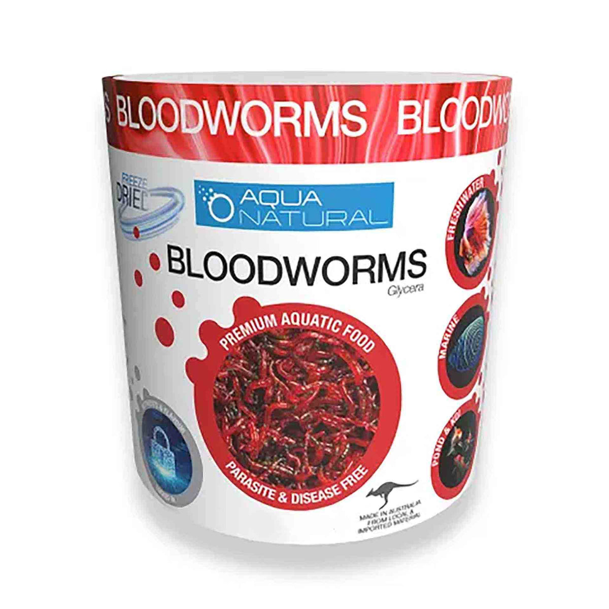 Aqua Natural Freeze Dried Bloodworms 20g