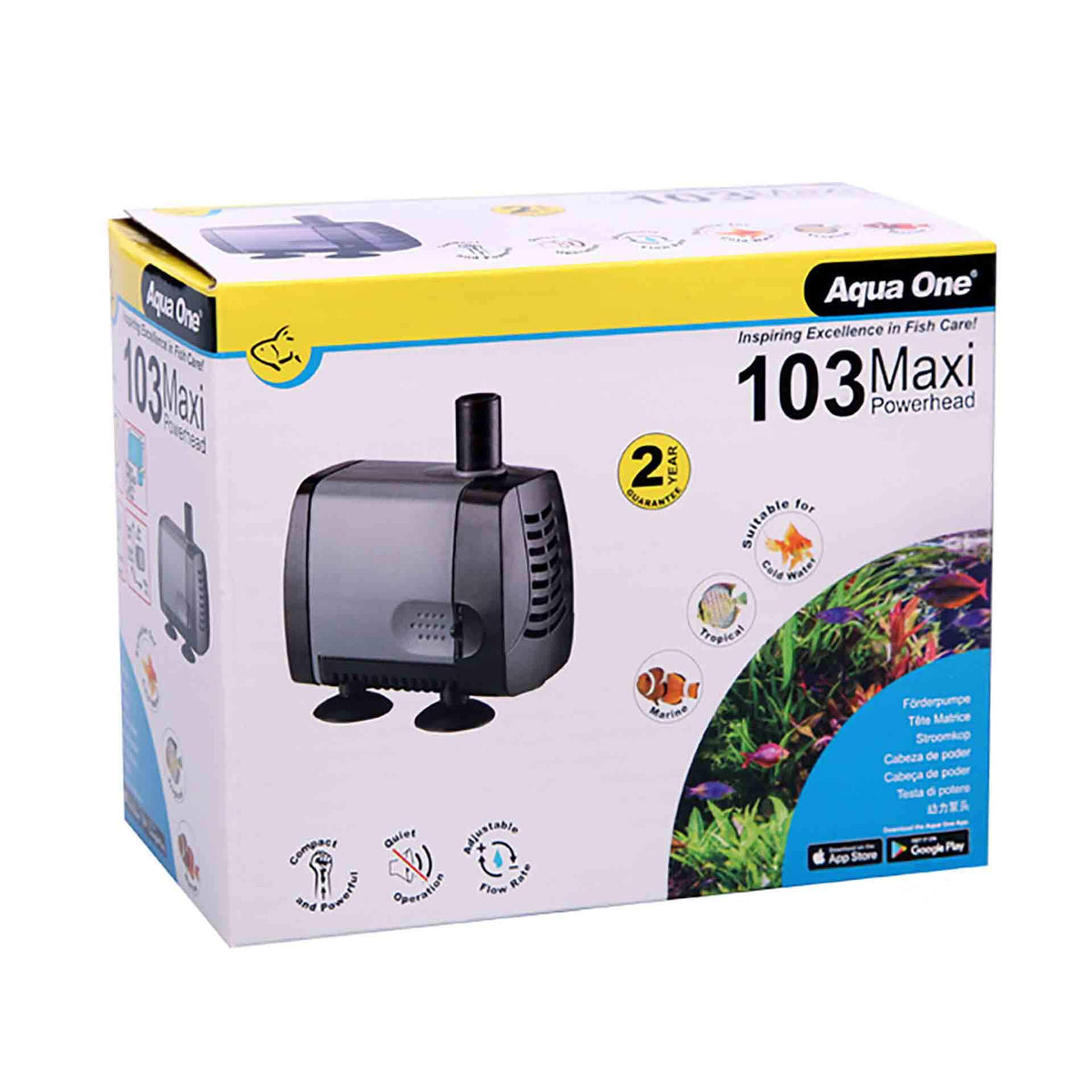 Aqua One 1200lph Maxi 103 Submerged Powerhead