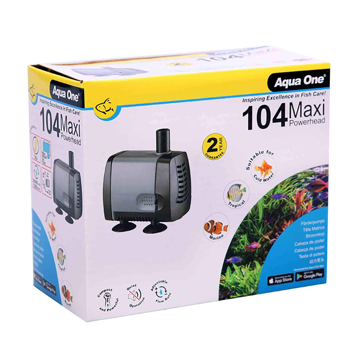 Aqua One 2000lph Maxi 104 Submerged Powerhead