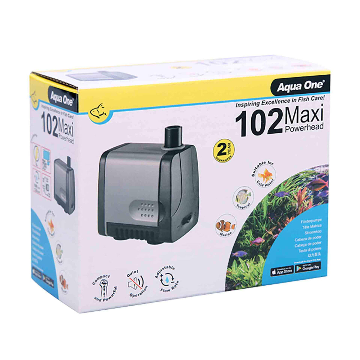 Aqua One 500lph Maxi 102 Submerged Powerhead