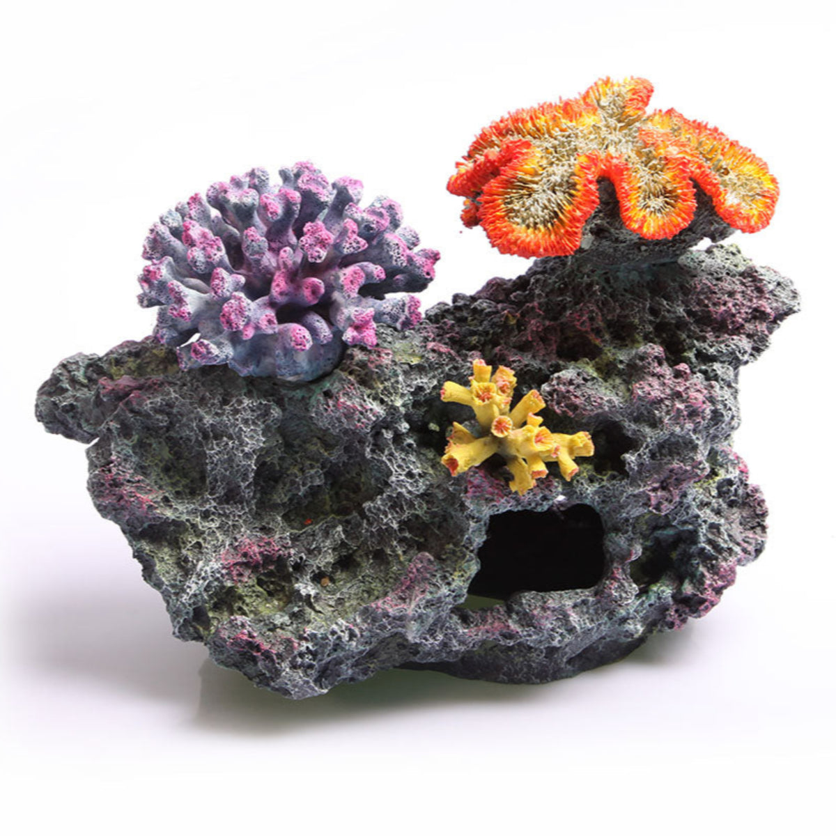 Copi Rocks Aqua One Copi 3 Corals on Live Rock Large 35 x 18.5 x 25cm - Coral Orn ...