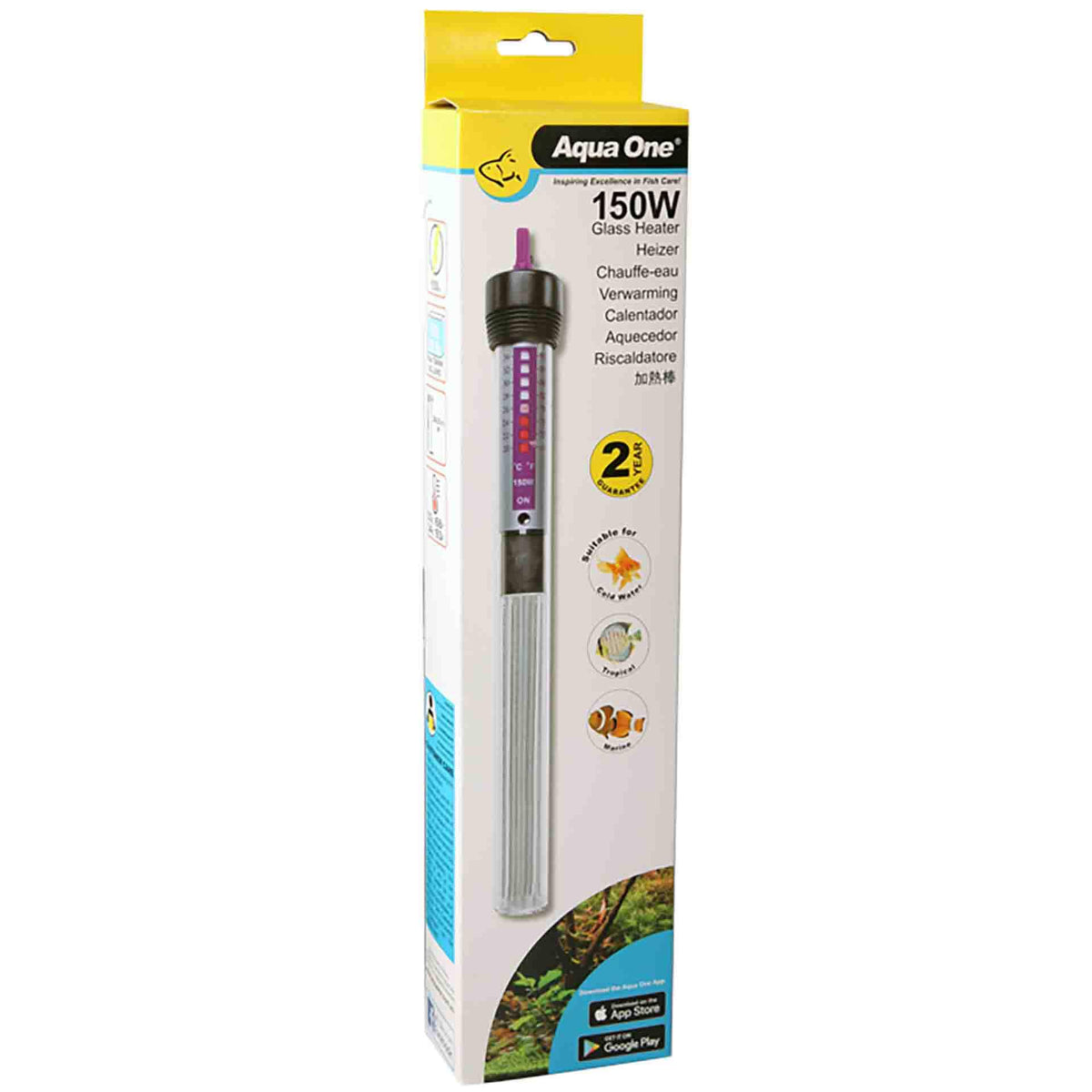 Aqua One Heater 150W Glass 24.5cm**