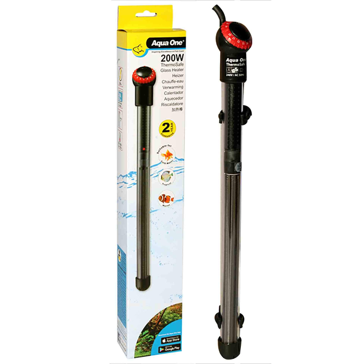 Aqua One Heater ThermoSafe 200W 40cm**