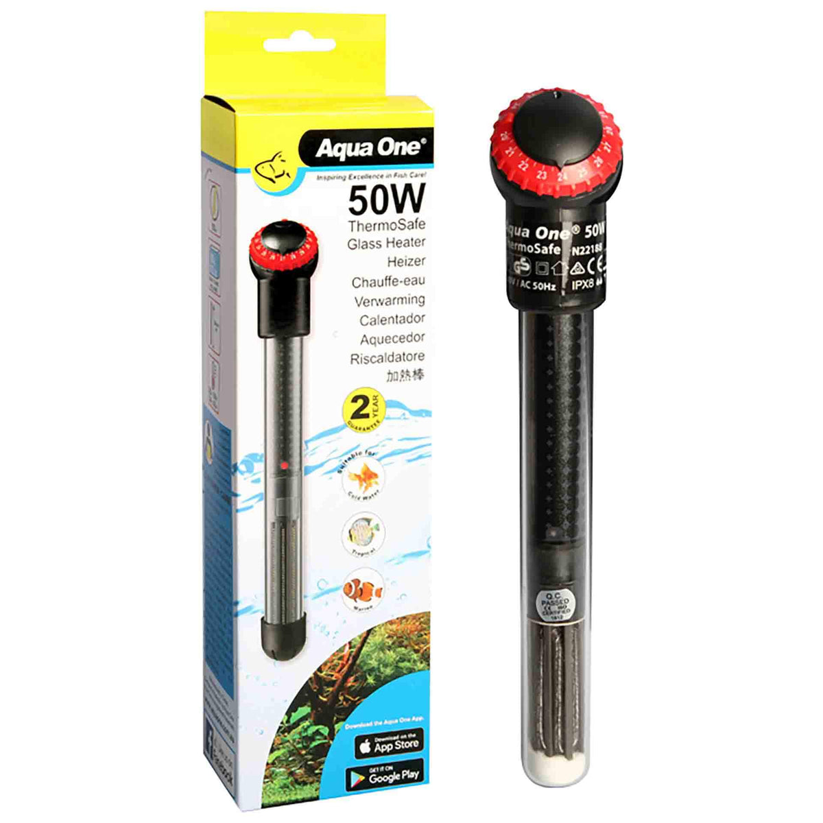 Aqua One Heater ThermoSafe 50W 24cm