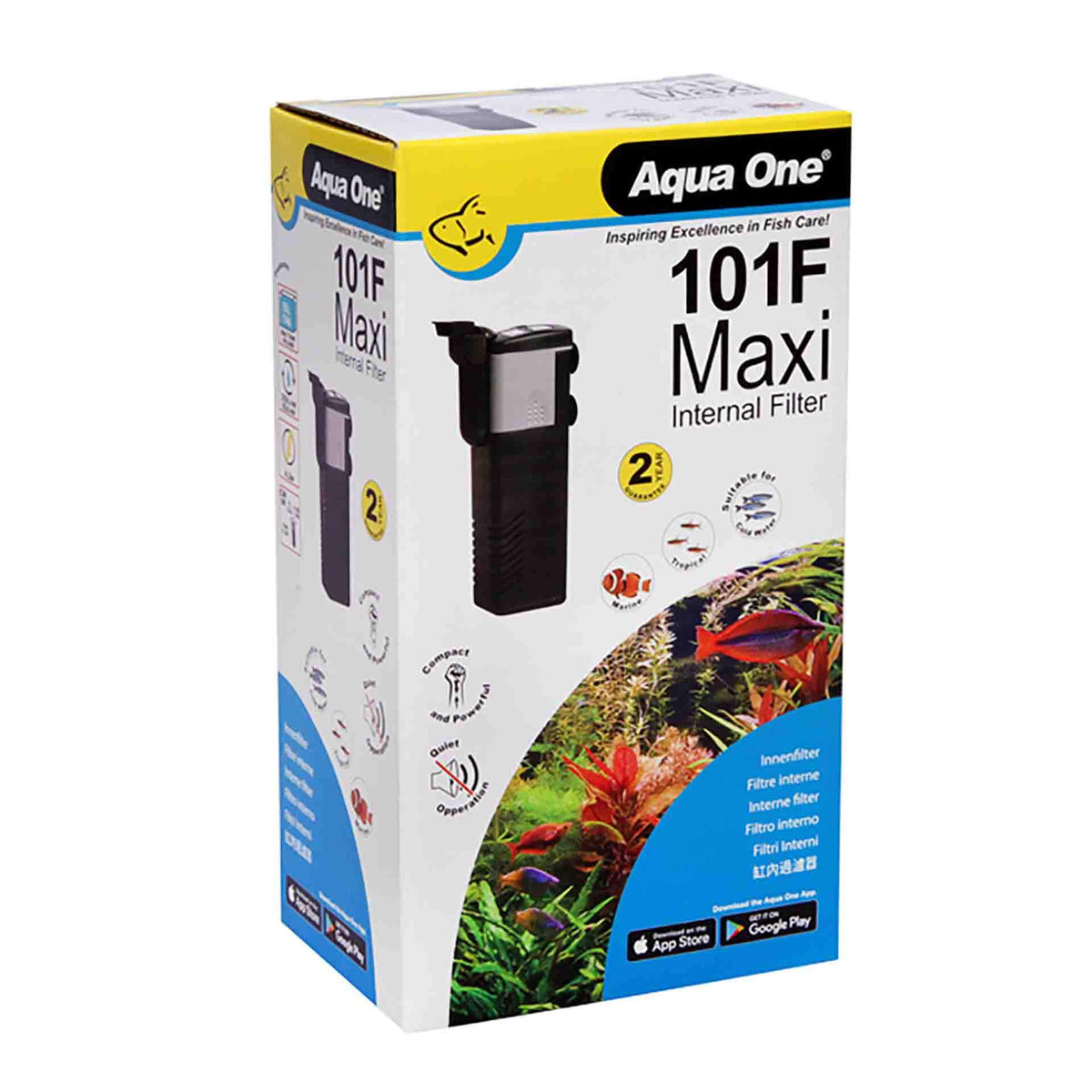 Aqua One Maxi 101F Internal Filter 350lph