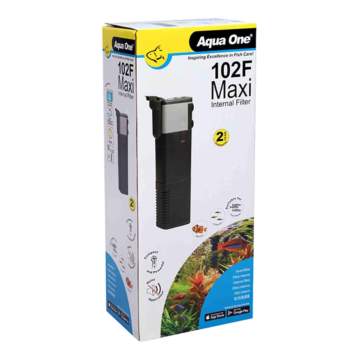 Aqua One Maxi 102F Internal Filter 450lph