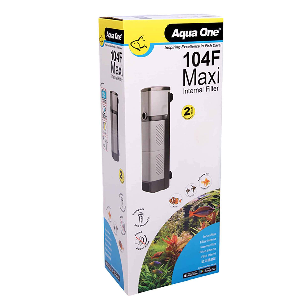 Aqua One Maxi 104F Internal Filter 1480lph**