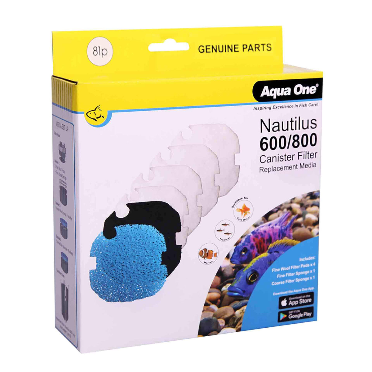 Aqua One Media Set 81P - Nautilus 600/800