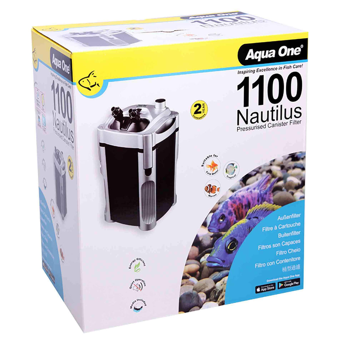 Aqua One Nautilus 1100 Canister Filter 1100lph**