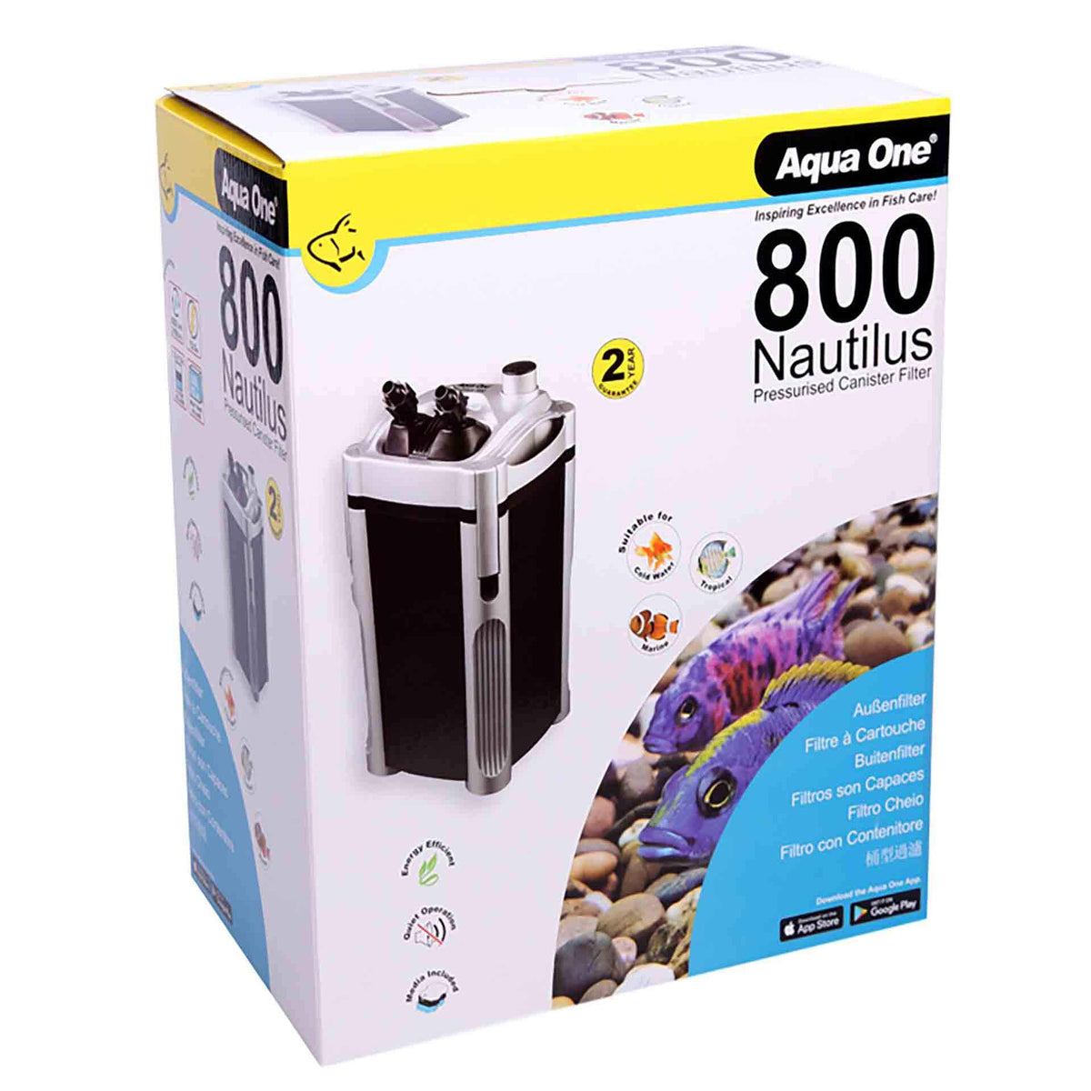 Aqua One Nautilus 800 Canister Filter 800lph**