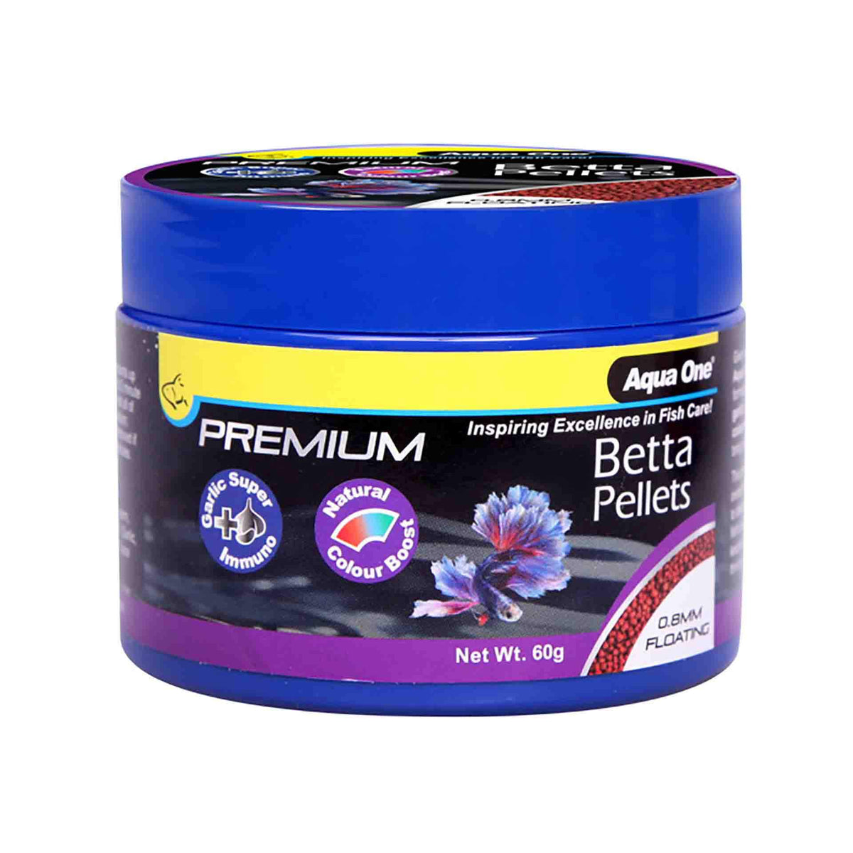 Aqua One Premium Floating Betta Pellets (0.8mm) 60g