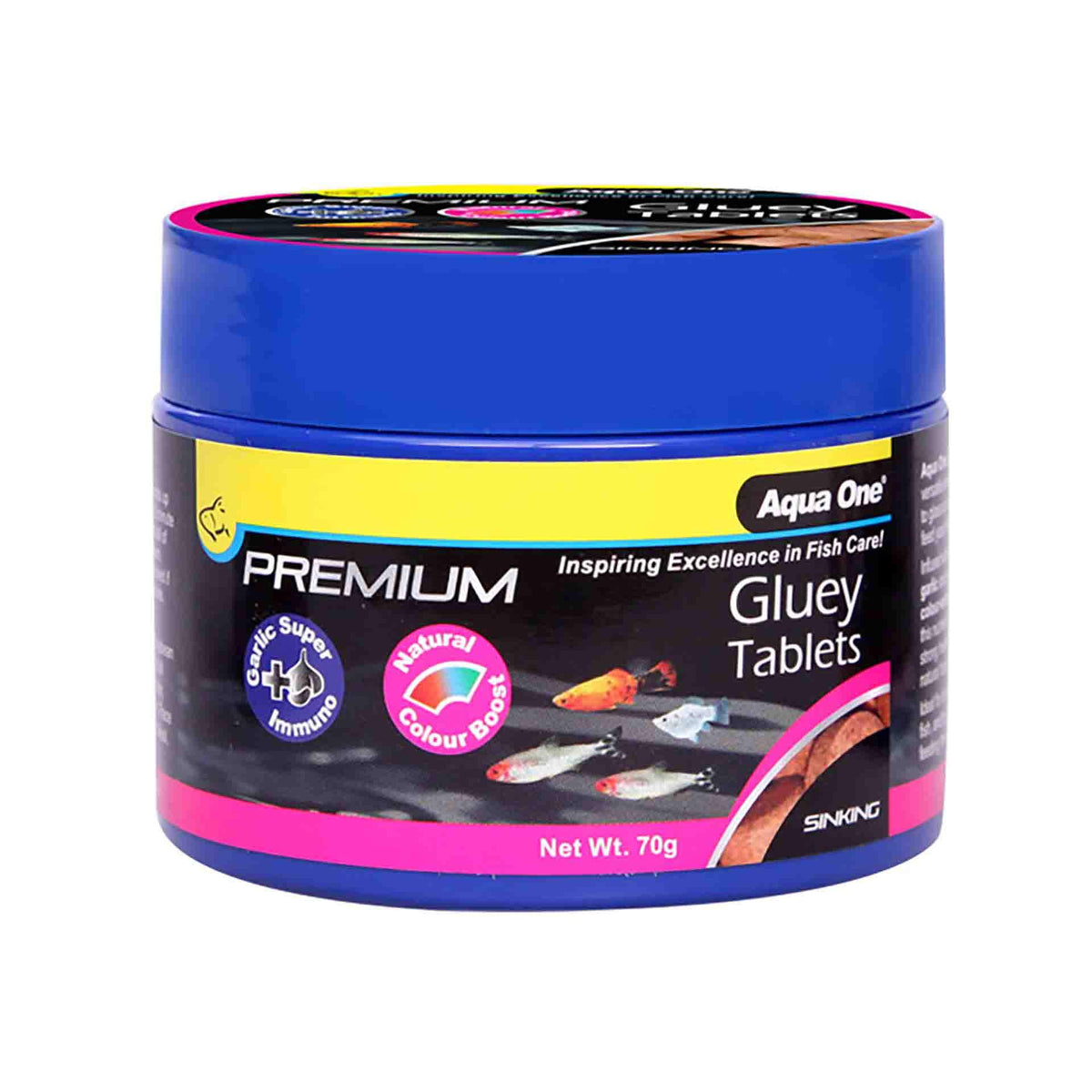 Aqua One Premium Gluey Tablets (Sinking) 70g