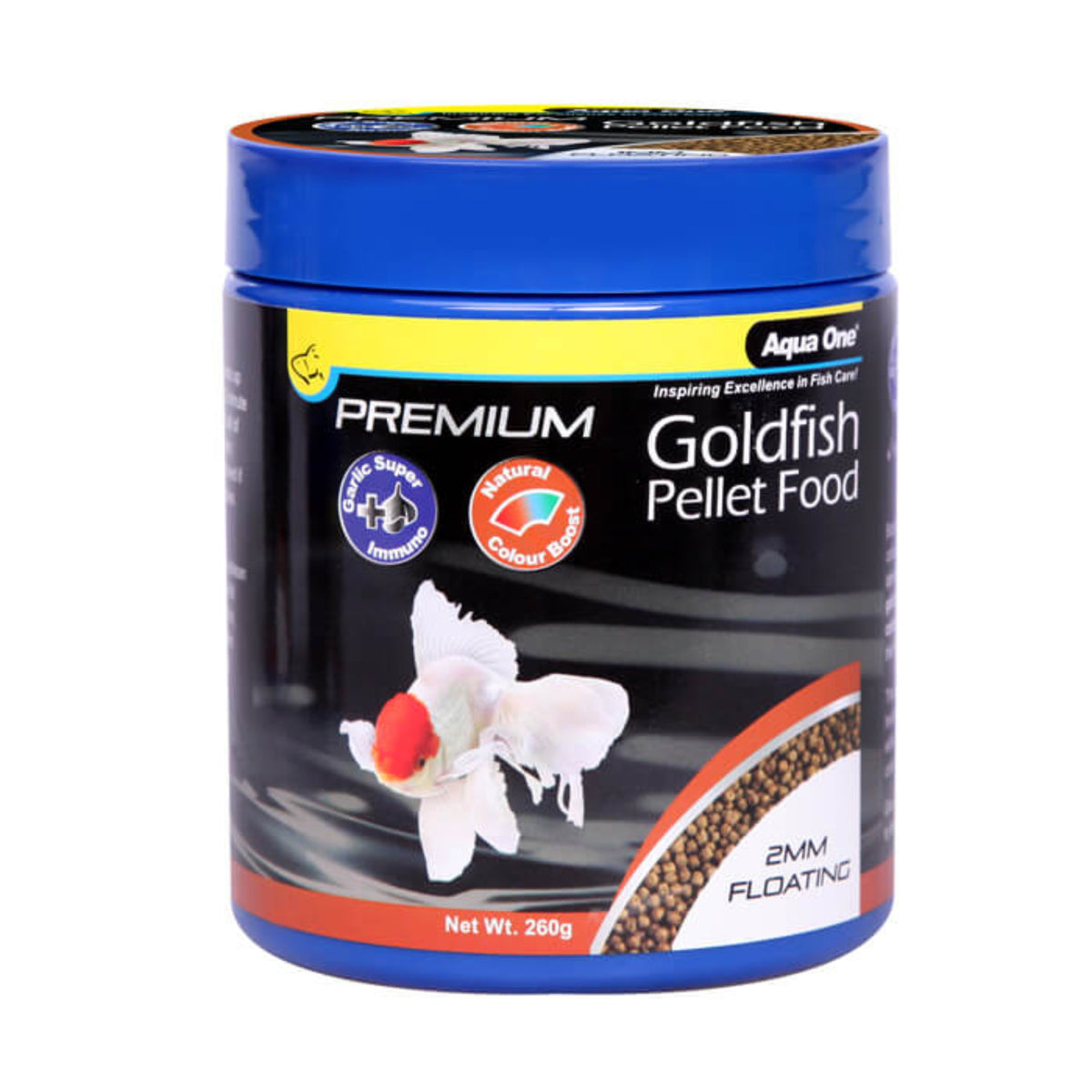 Aqua One Premium Goldfish Floating Pellet Food (1mm) 260g