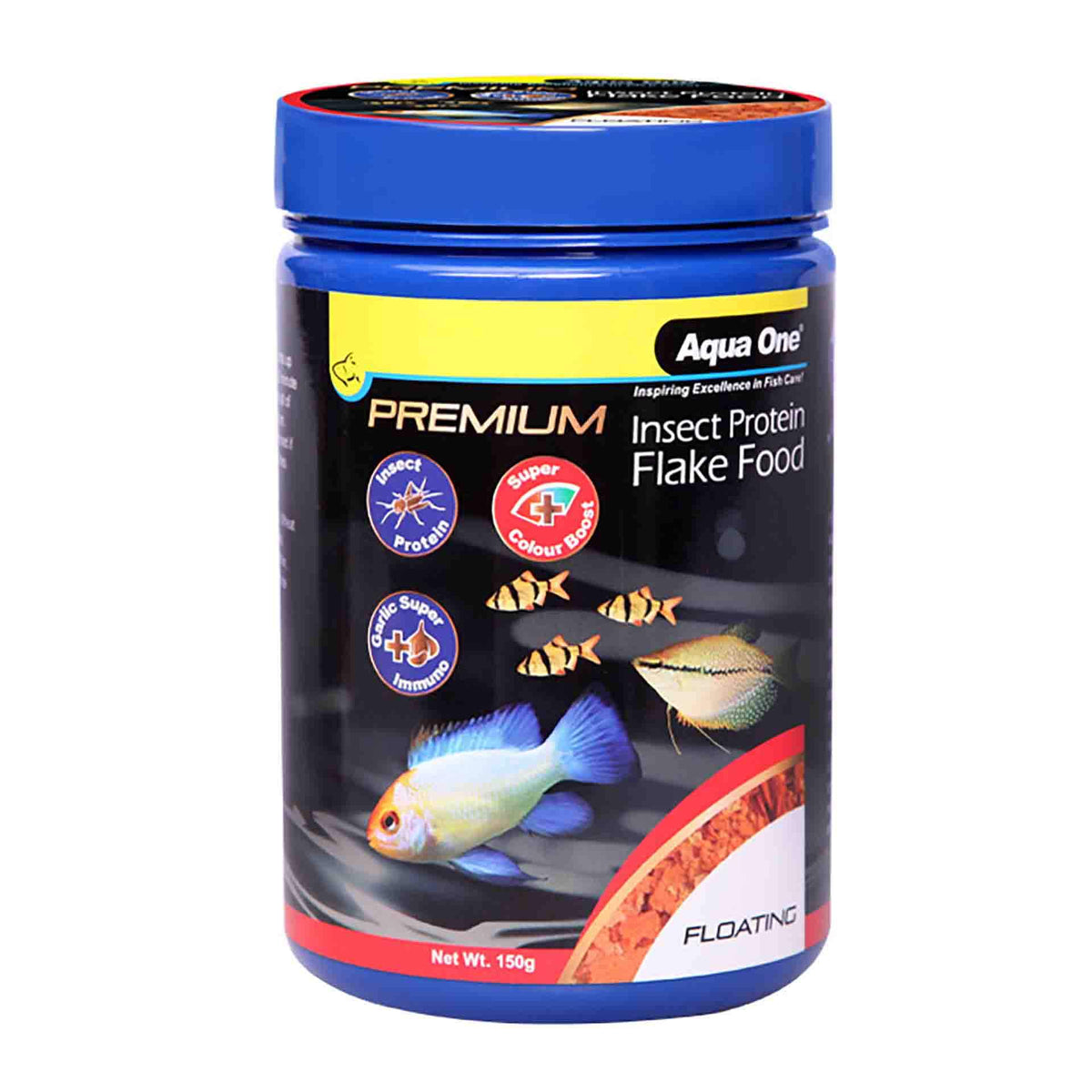 Aqua One Premium Insect Protein Colour Boost Flakes (Floating) 150g