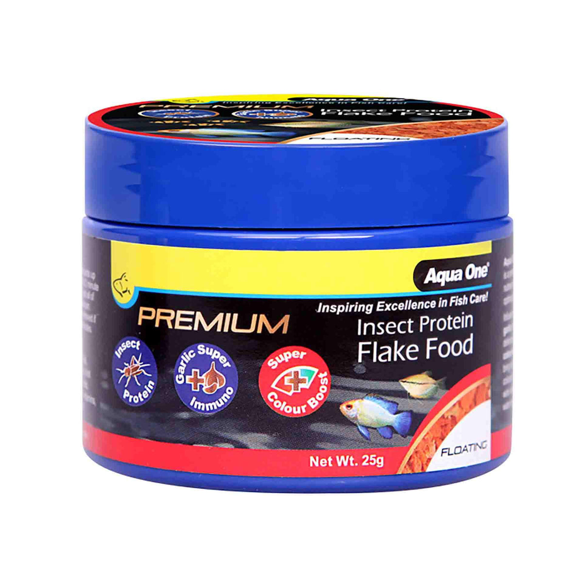 Aqua One Premium Insect Protein Colour Boost Flakes (Floating) 25g