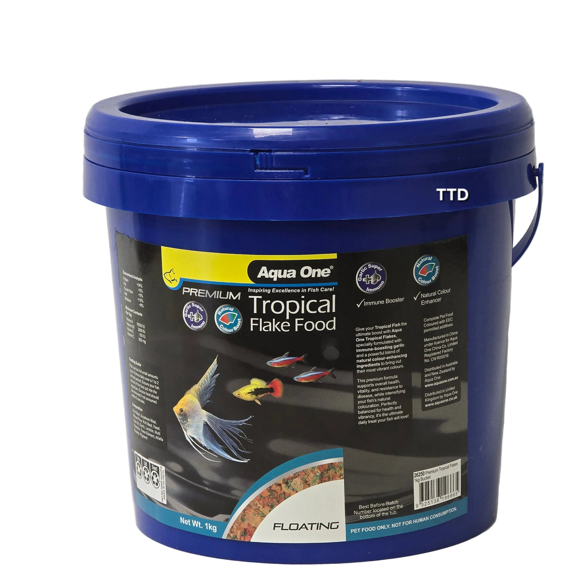 Aqua One Premium Tropical Flake Food 1kg