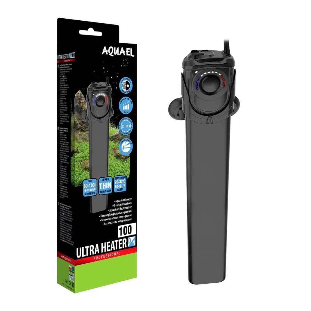 Aquael Professional Ultra Heater 100 Watt Electronic and Unbreakable - Day &amp; Night