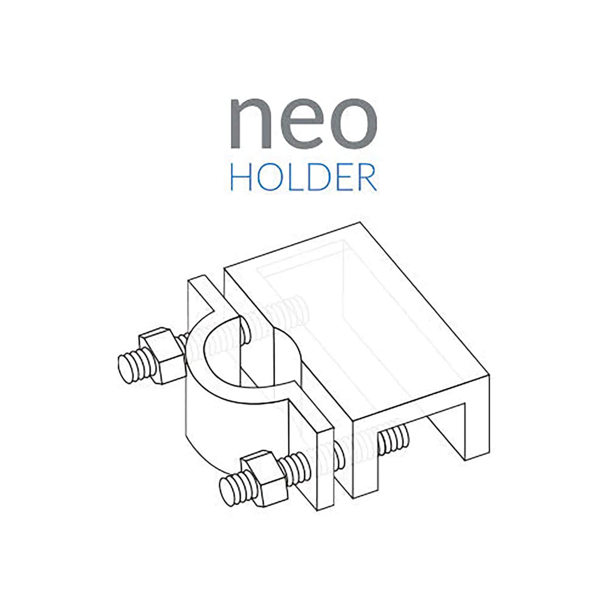Aquario Neo acrylic holder for inlet and outlet (up to 18mm diameter)