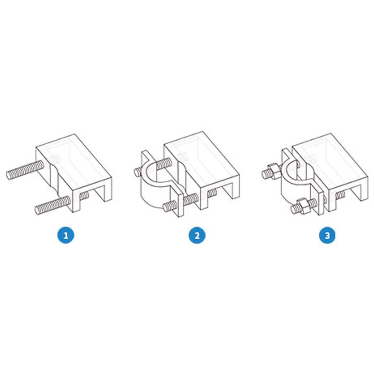 Aquario Neo acrylic holder for inlet and outlet (up to 18mm diameter)