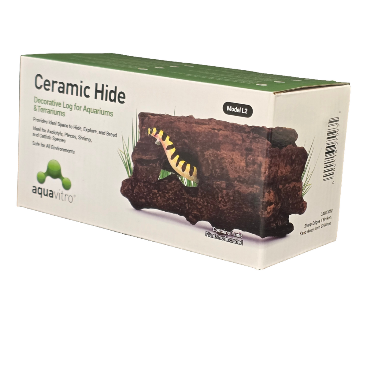 Aquavitro Ceramic Hide Model L2 (Decorative branch and logs for Aquarium and Terrarium)