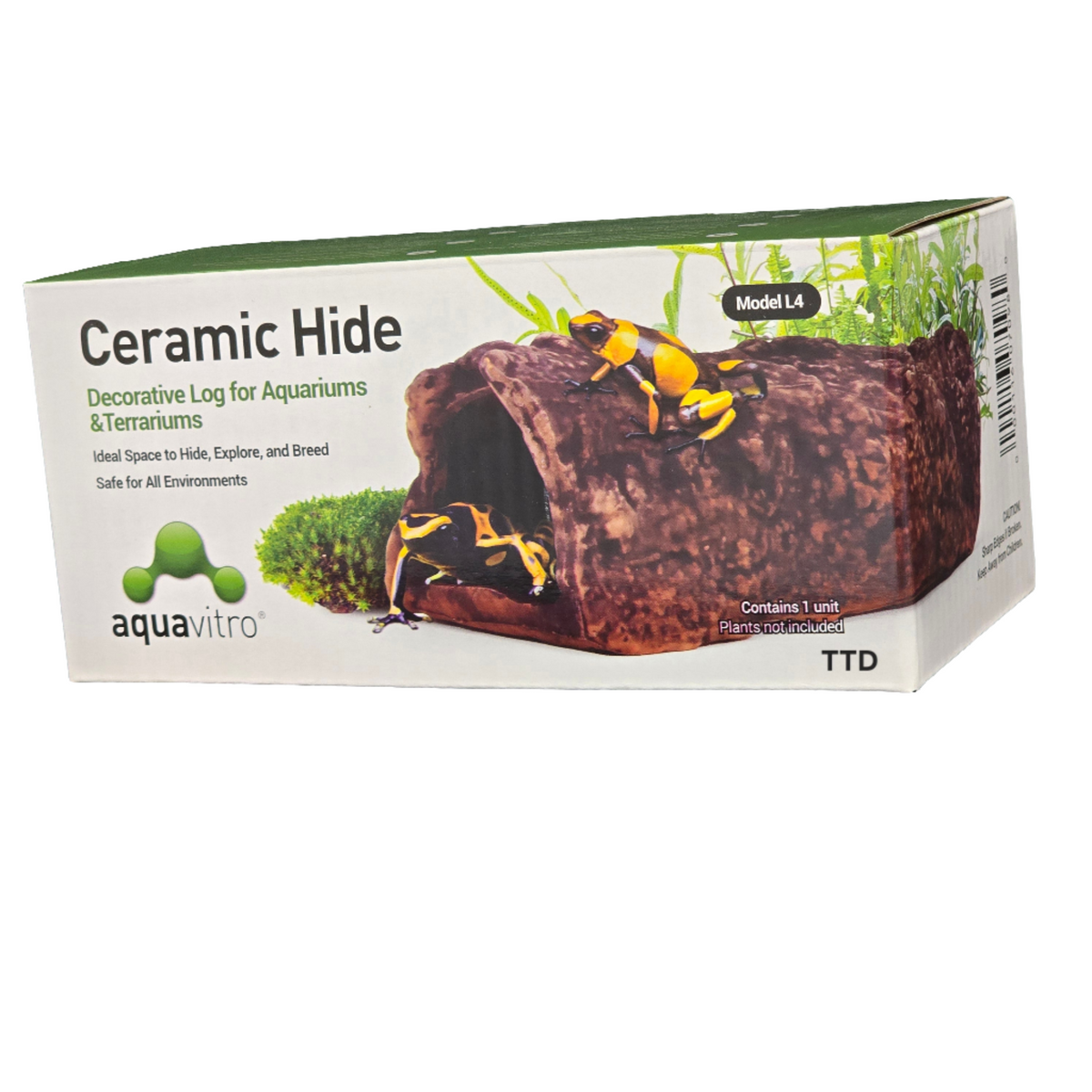 Aquavitro Ceramic Hide Model L4 (Decorative branch and logs for Aquarium and Terrarium)