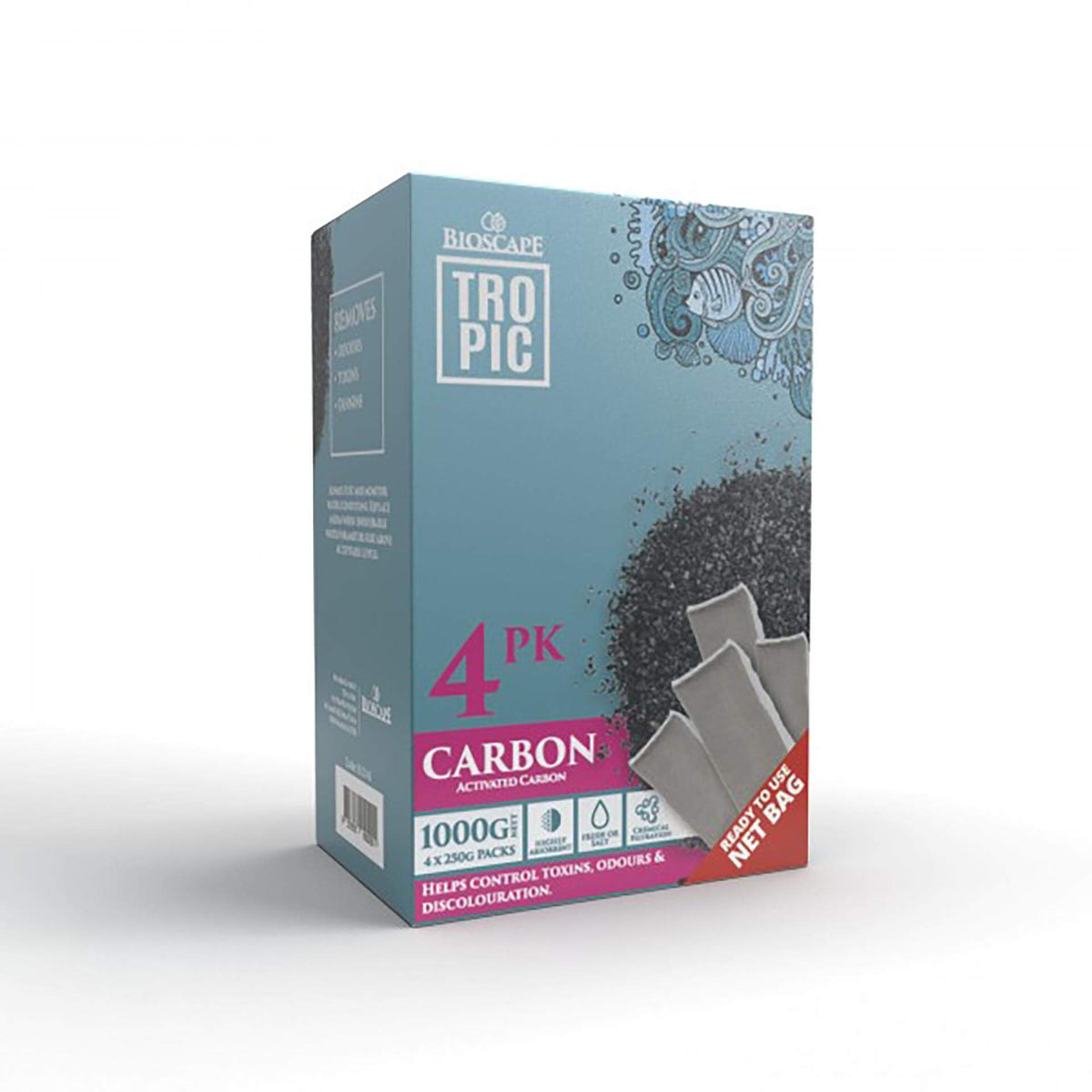 Bioscape Premium Carbon Pouches 1000g (4 x 250g)