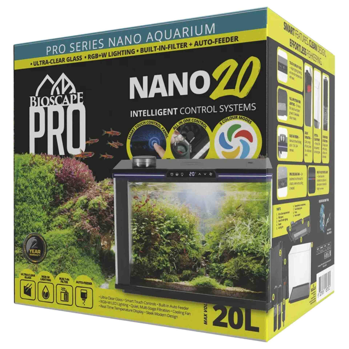 Bioscape PRO Smart Nano Aquarium – 20L (31x26x37cm) - Instore Pick Up Only