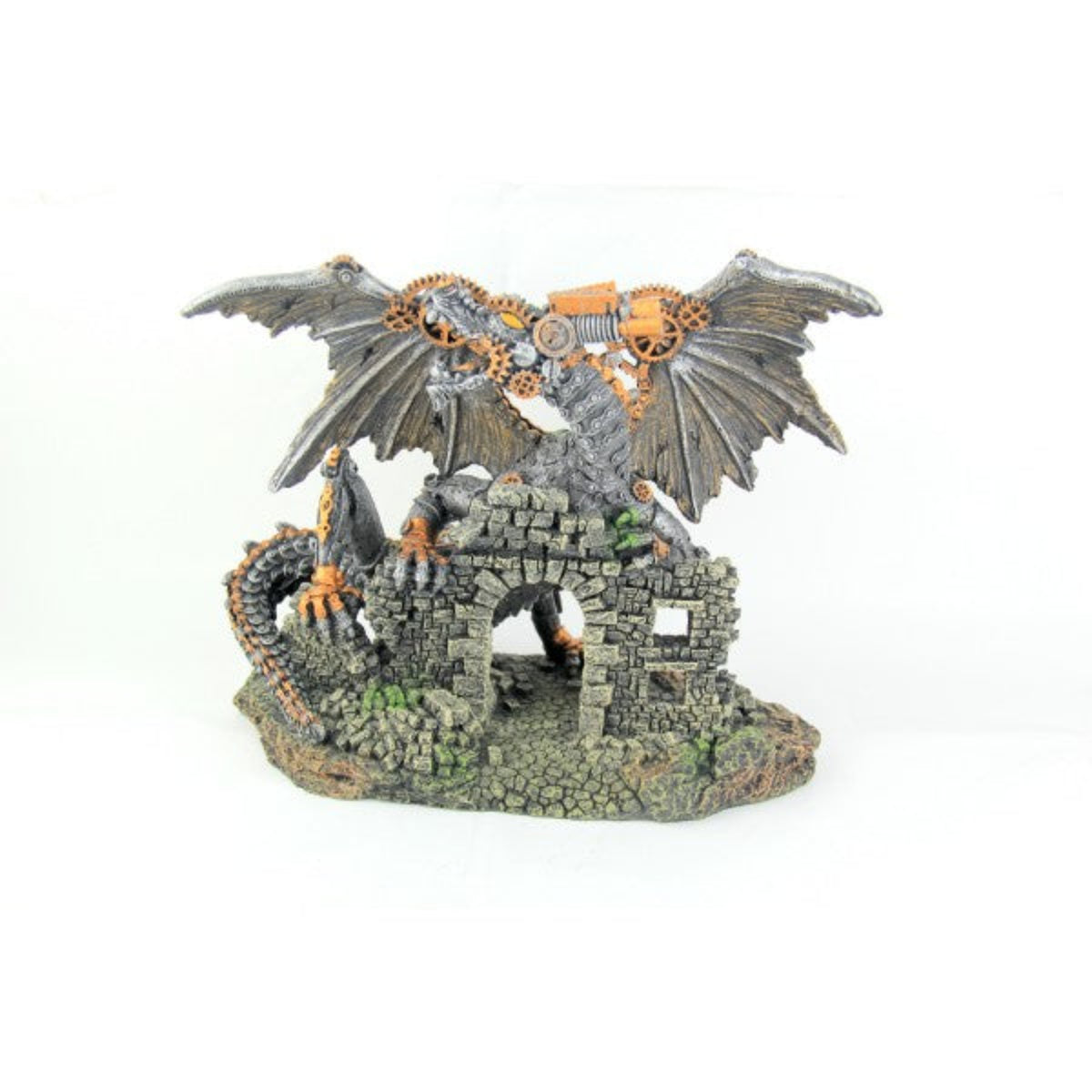 Bioscape Steampunk Mechanical Dragon Ornament - 26 x 11 x 22cm