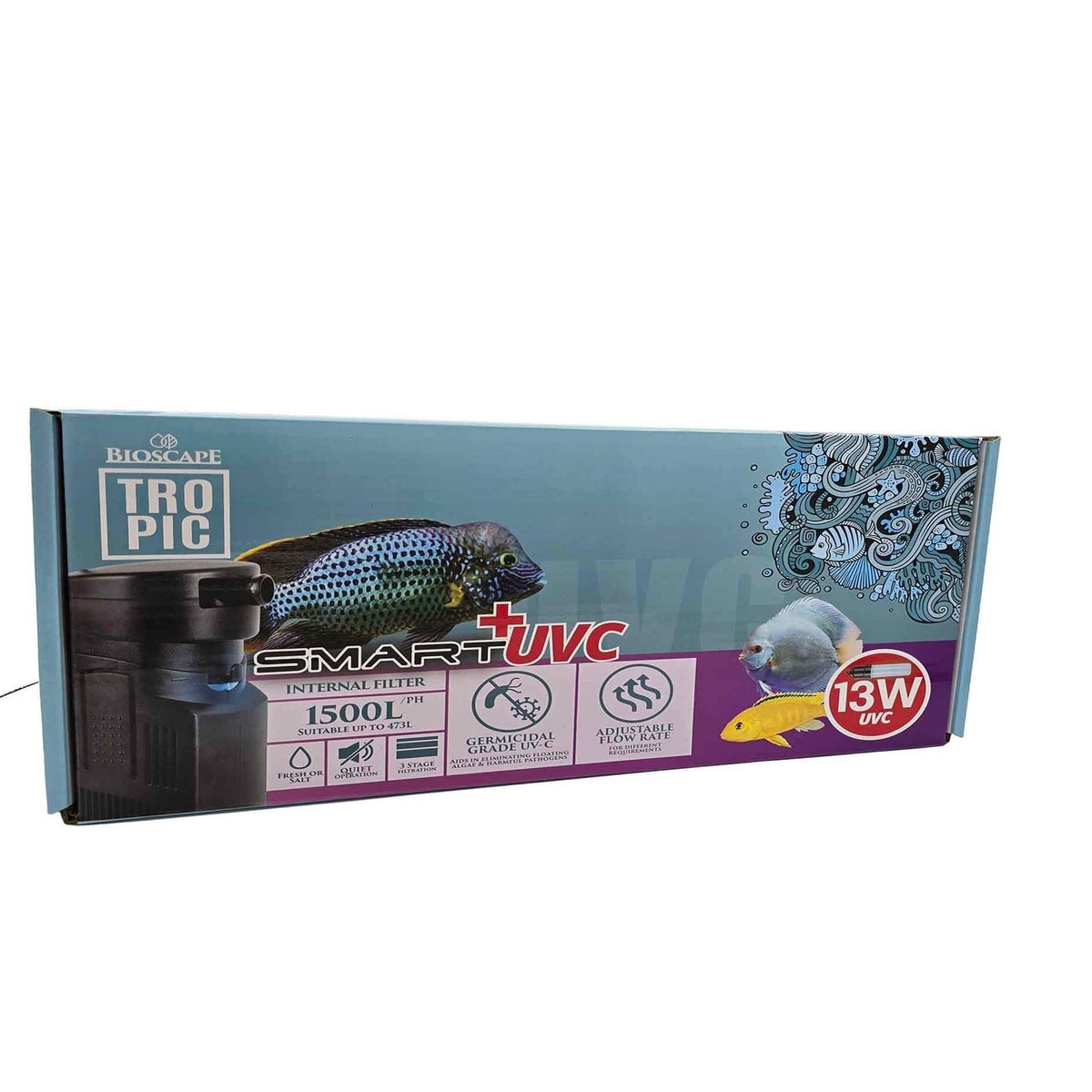 Bioscape Tropic Smart UVC 13w Internal Filter - 1500l/h