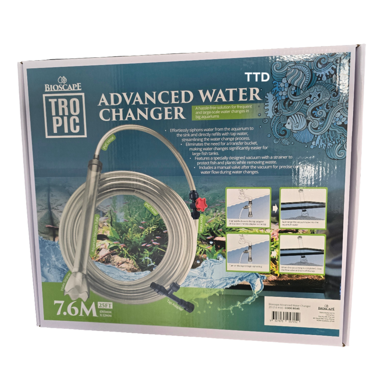 Bioscape Advanced Water Changer 7.6m