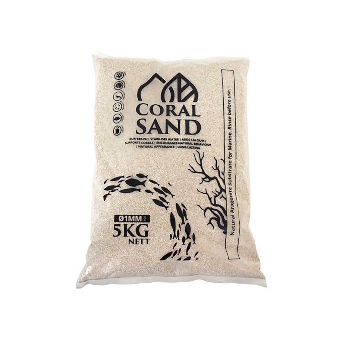 Bioscape Coral Sand 5kg Bag 1mm Diameter **