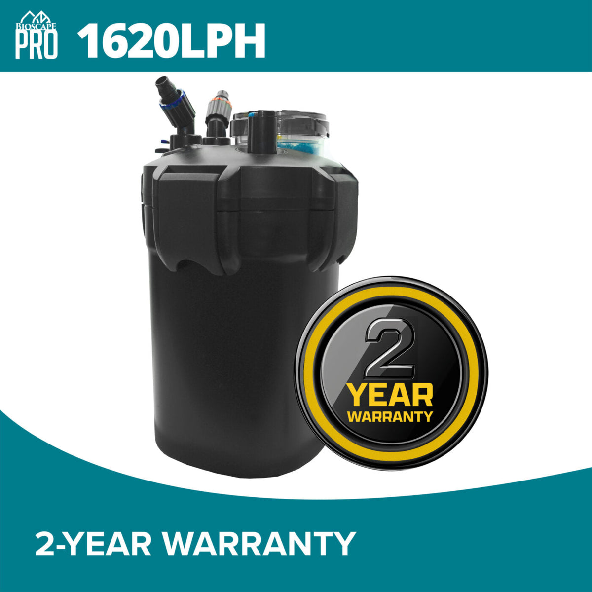 Bioscape PRO 'Easy Clean' Canister Filter with Heater 1620lph