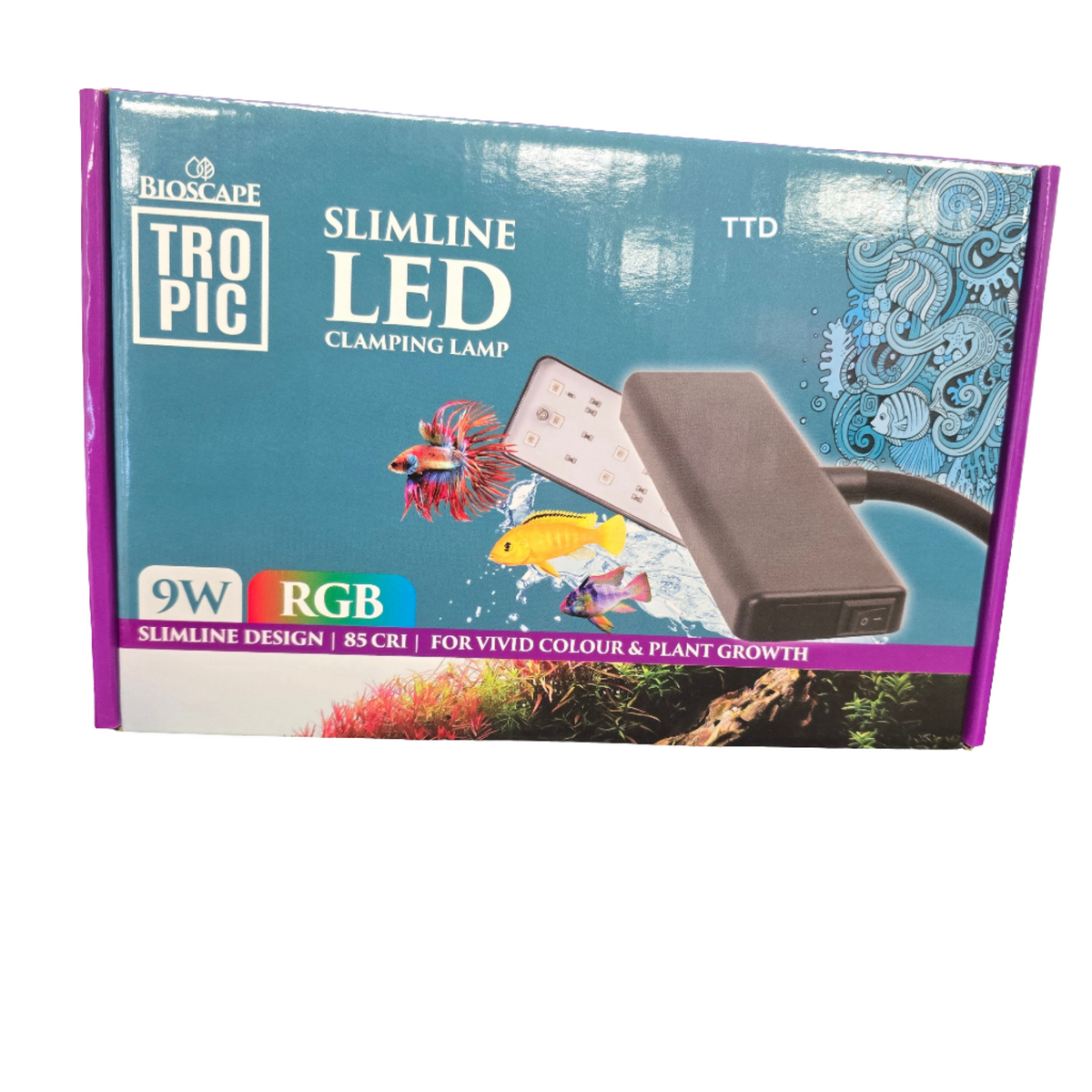 Bioscape Tropic Super Slim LED Clamping Light 9 Watt