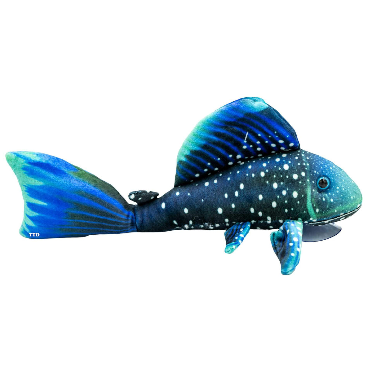 GreenPleco 'Blue Phantom Pleco' 30cm Plushie with Suction Cup