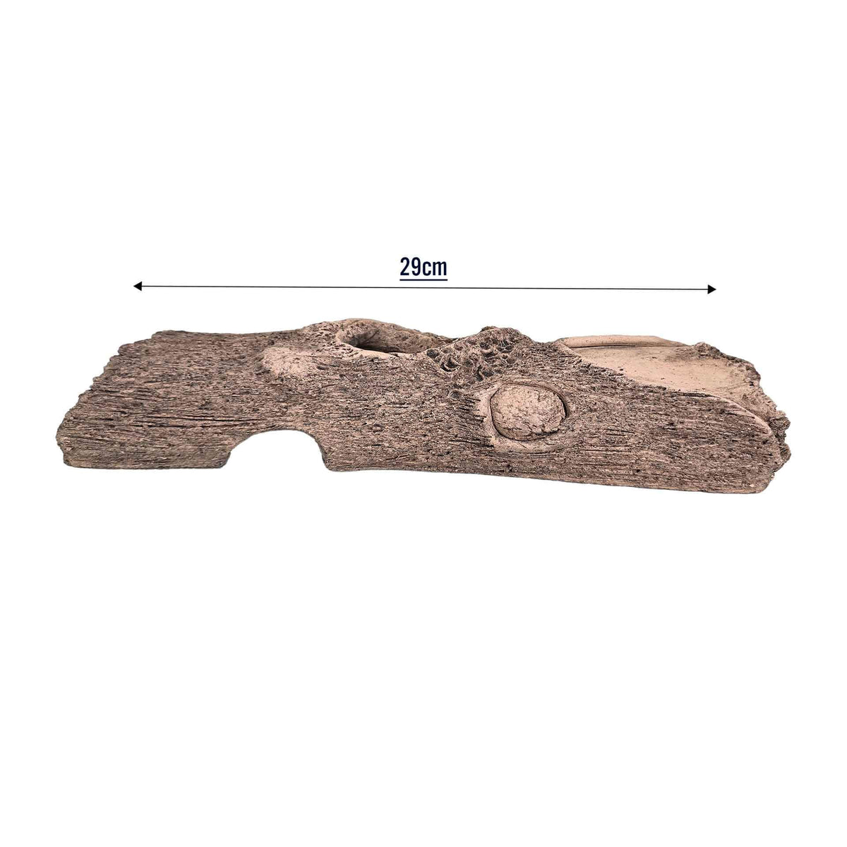 Betapet Clay Half Log XLarge - Ceramic Shelter Ornament
