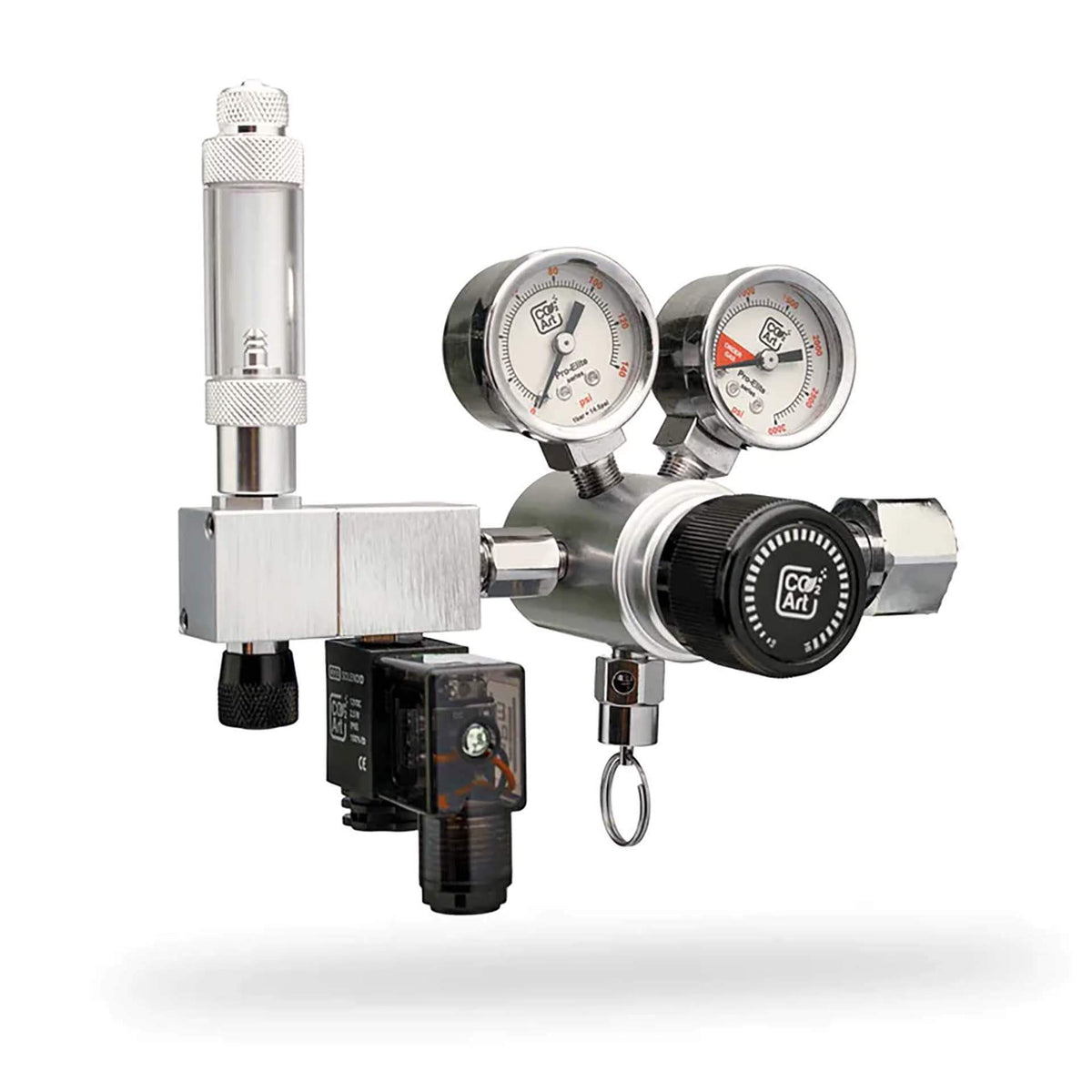 CO2 Art PRO-Elite Series V2 - Advanced Aquarium Dual Stage CO2 Regulator W21.8 X 14