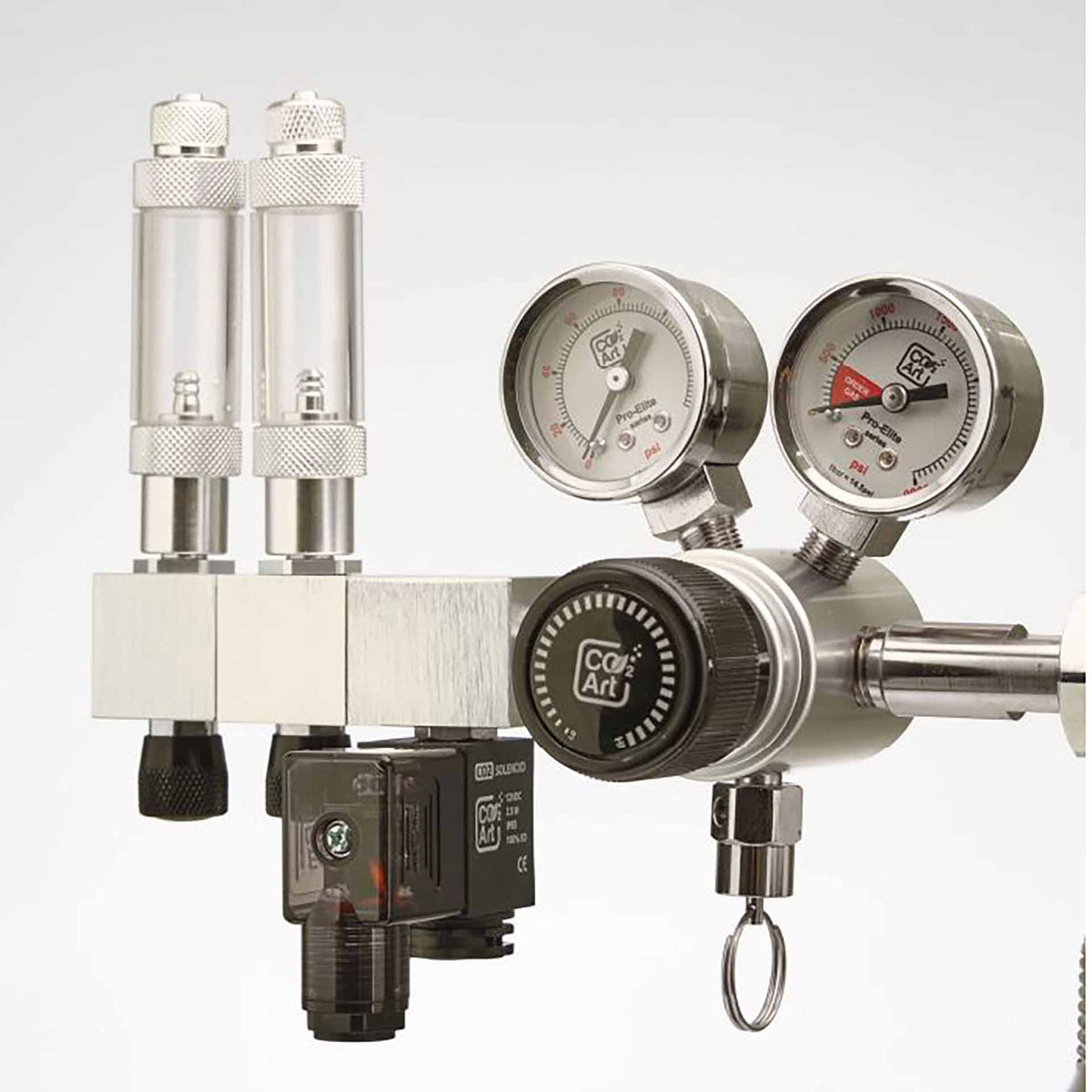 CO2 Art PRO-Elite Series V2 - Advanced Aquarium Dual Stage CO2 Regulator W21.8 X 14