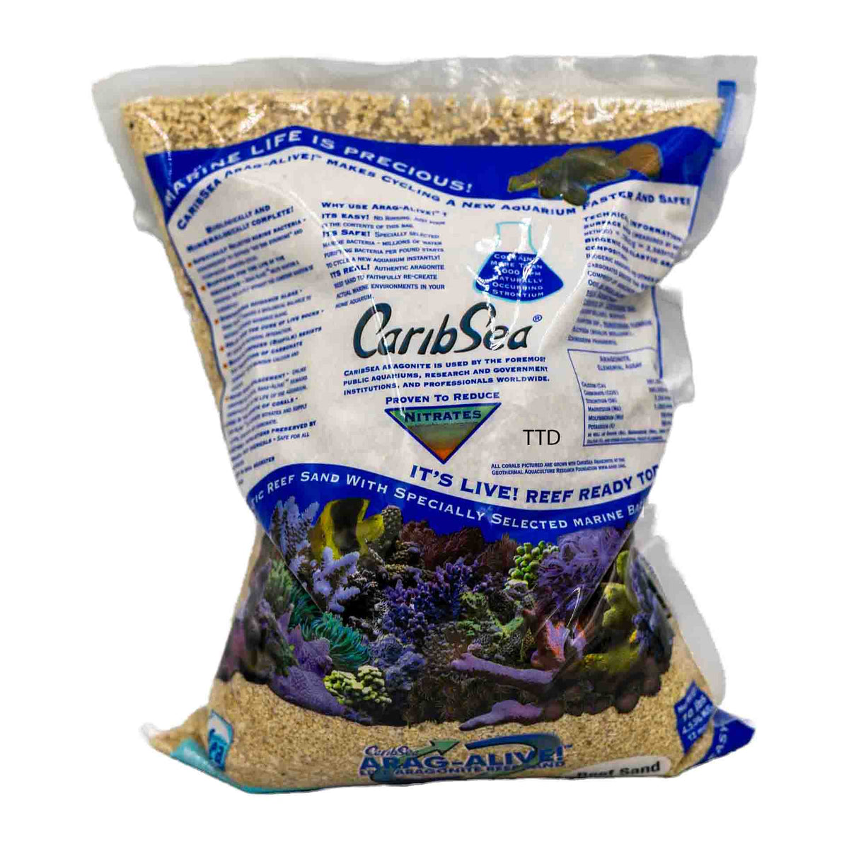 Carib Sea Arag-Alive Special Grade Live Aragonite Reef Sand (4.536Kg)