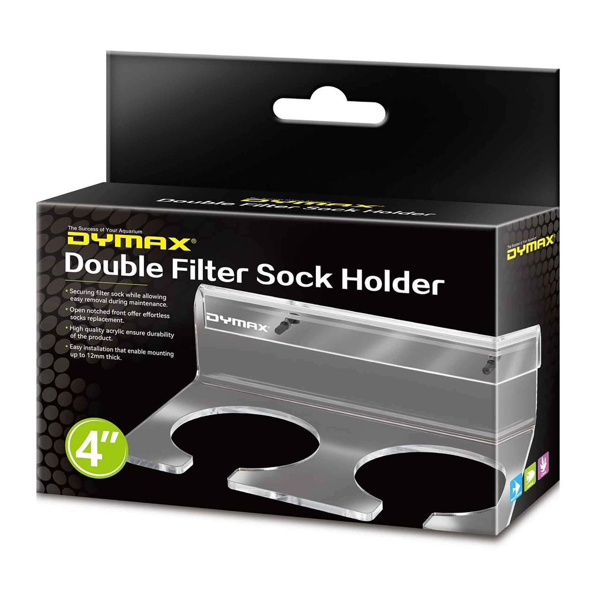 Dymax Double Filter Sock Holder 4"
