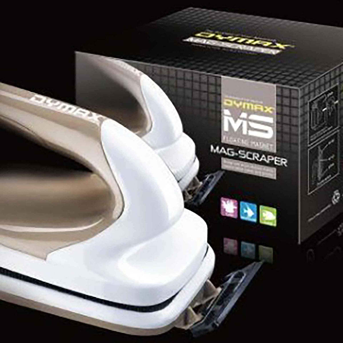 Dymax Magnetic Scraper Small - 4-8mm Glass Thickness