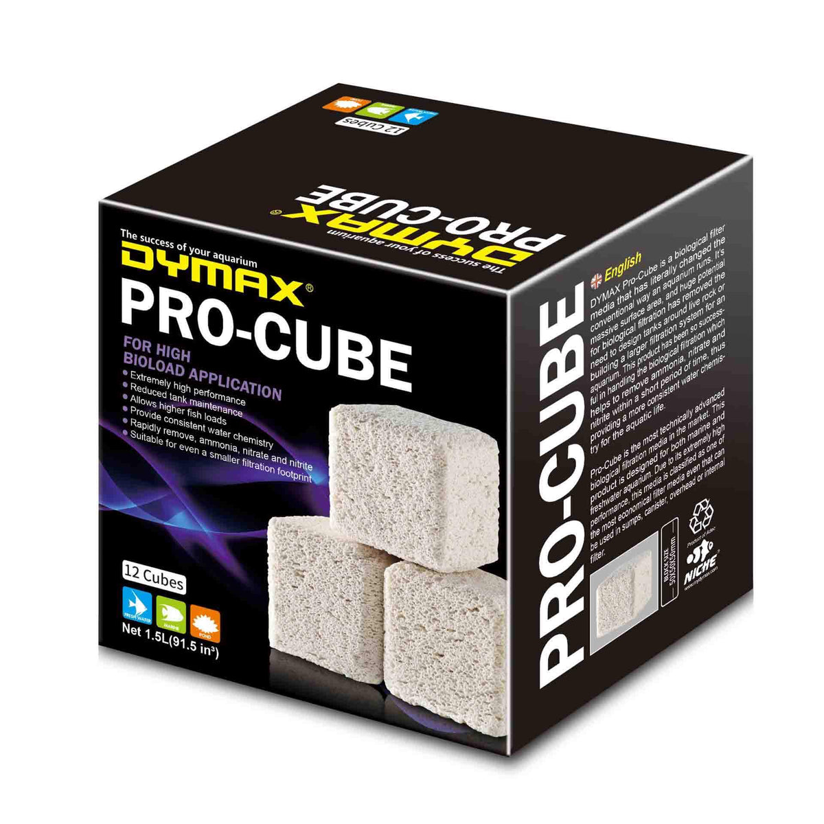 Dymax Pro-Cube 1.5L - 12 Cubes per Box