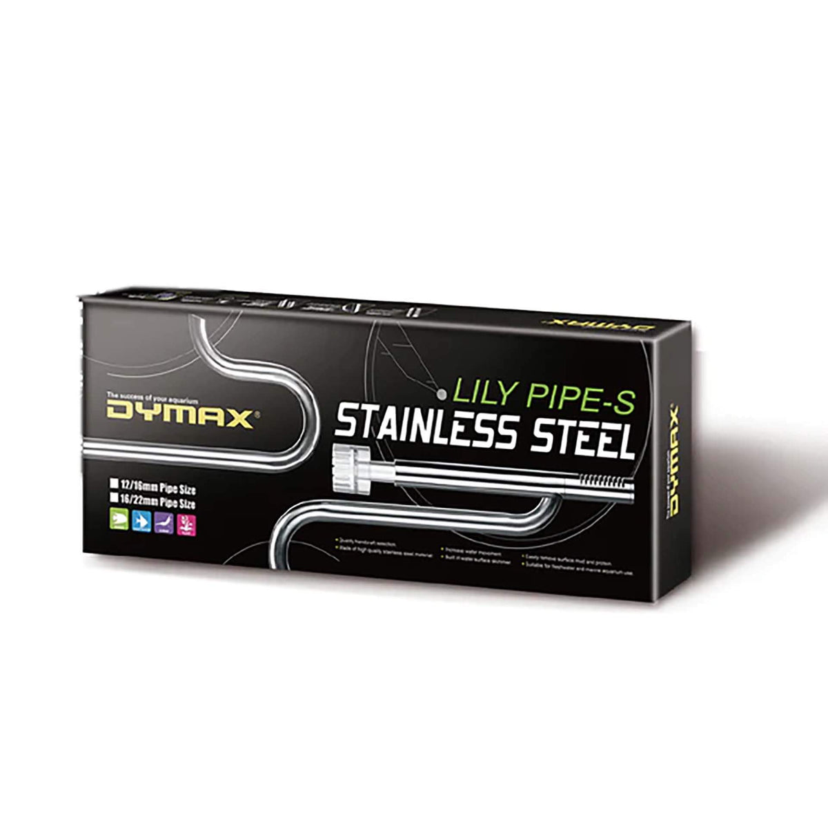 Dymax Stainless Steel Lily Pipe and Surface Skimmer Set - Diameter 12/16mm