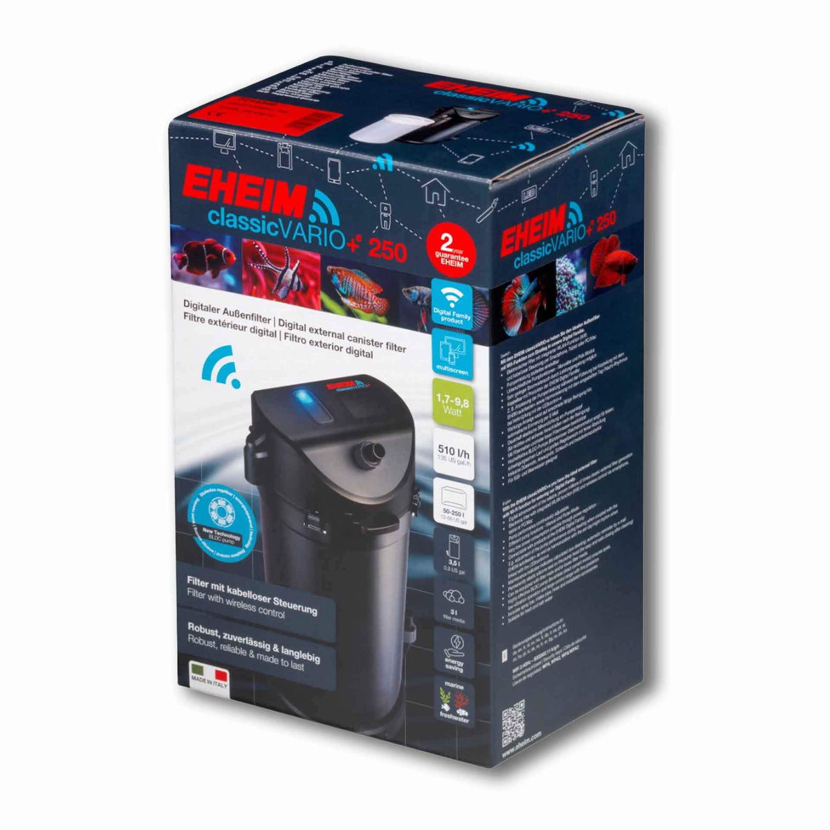 Eheim Classic Vario+e 250 External Filter with Wi-Fi**