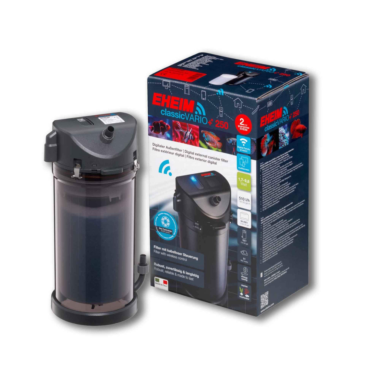 Eheim Classic Vario+e 250 External Filter with Wi-Fi**
