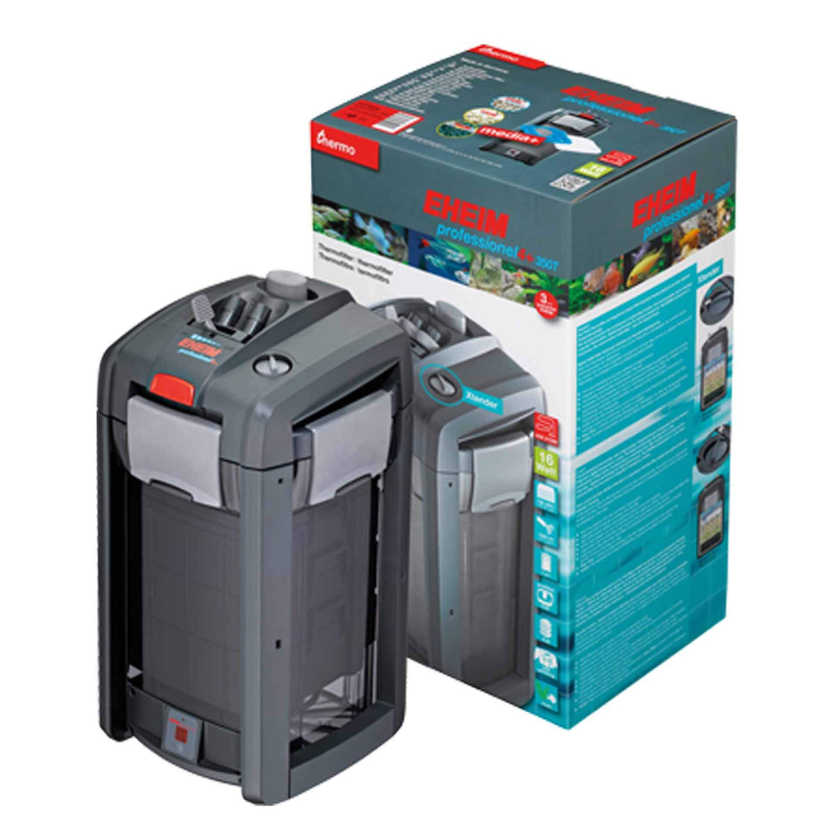 EHEIM Professionel 4+ 350T - External Thermo Canister Filter 16W, 1050L/h (New Thermo Version)**