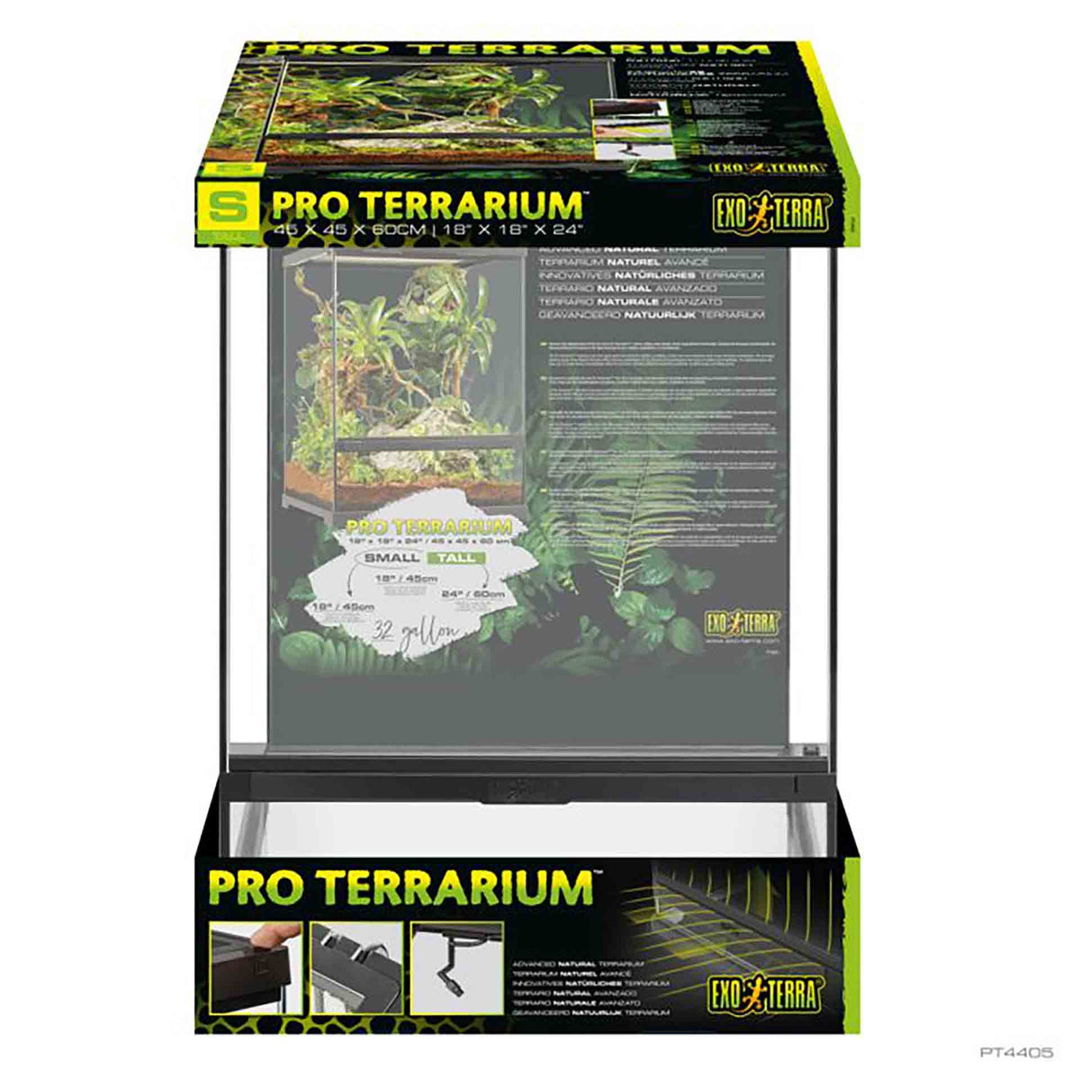 Exo Terra Pro Terrarium Small / Tall - 45 x 45 x 60cm**