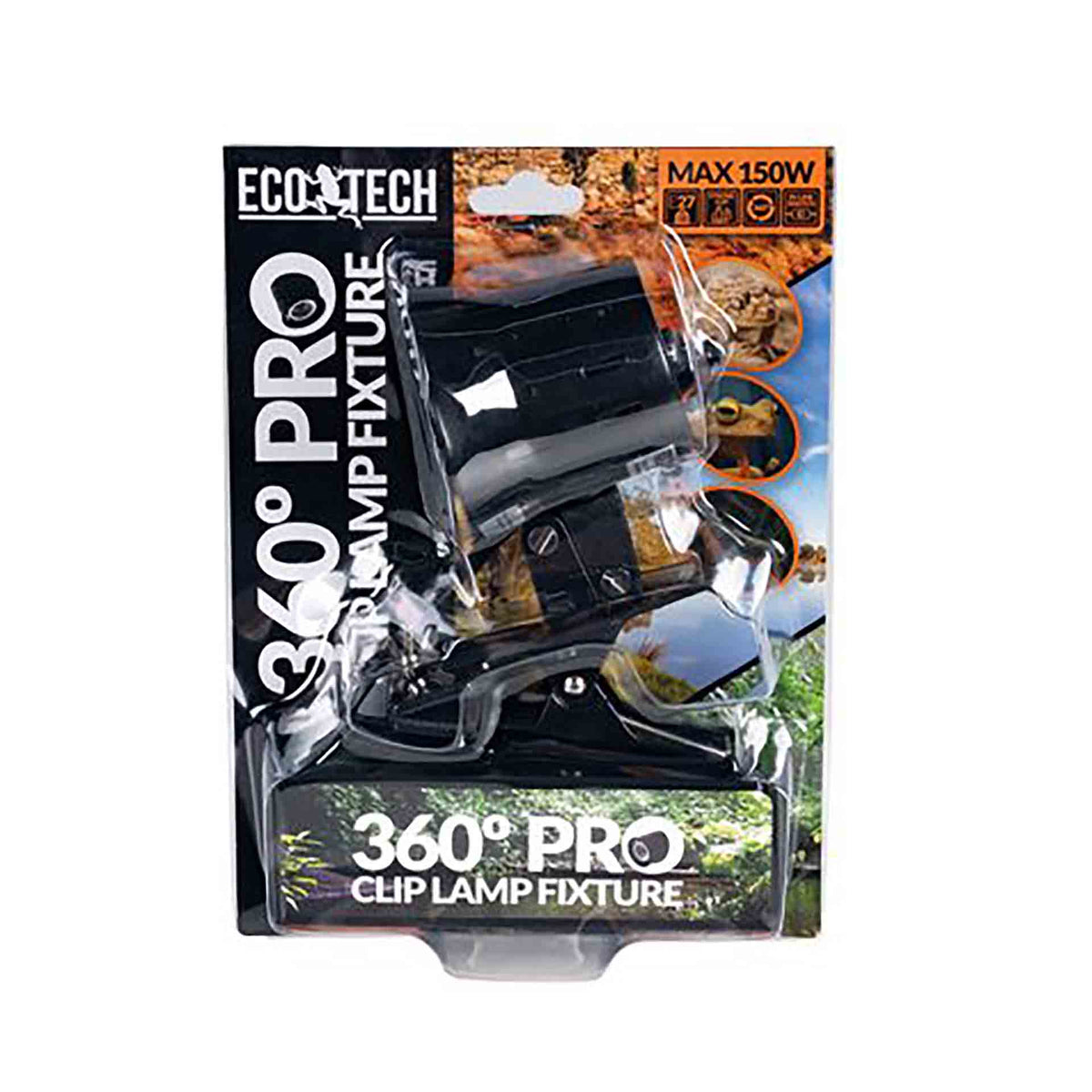 Eco Tech 360° Rotation Clamp Lampholder 150w max