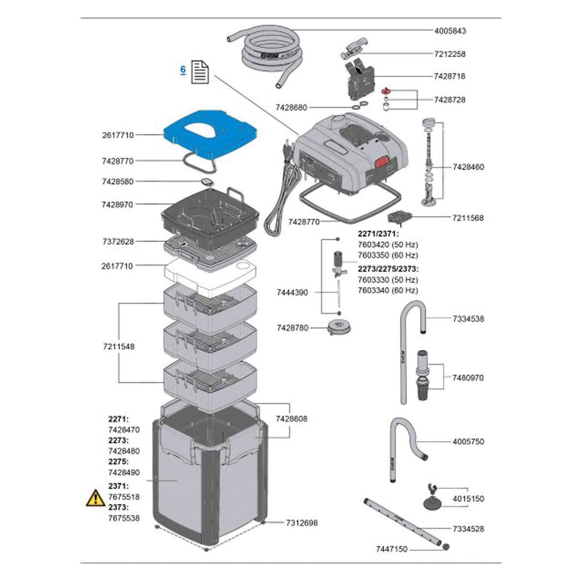 EHEIM Professionel 4+ 250 - External Canister Filter 12W, 950L/h