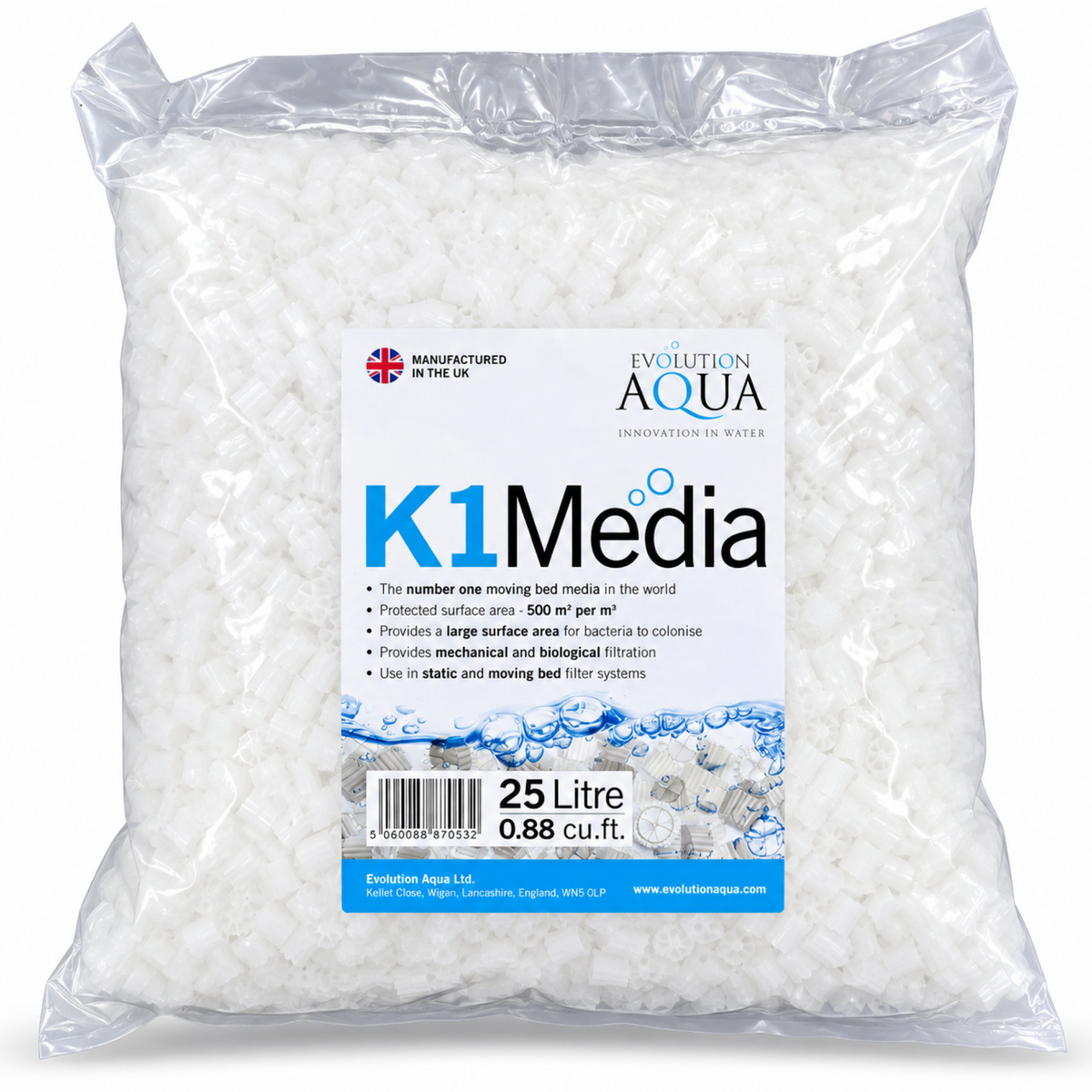 Evolution Aqua k1 filter media 25 litres